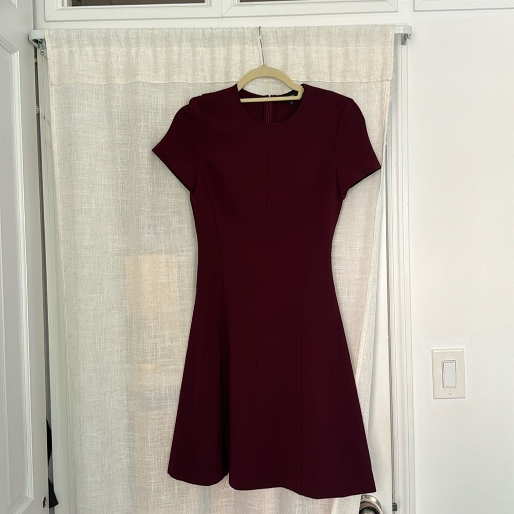 Theory dark cherry red dress